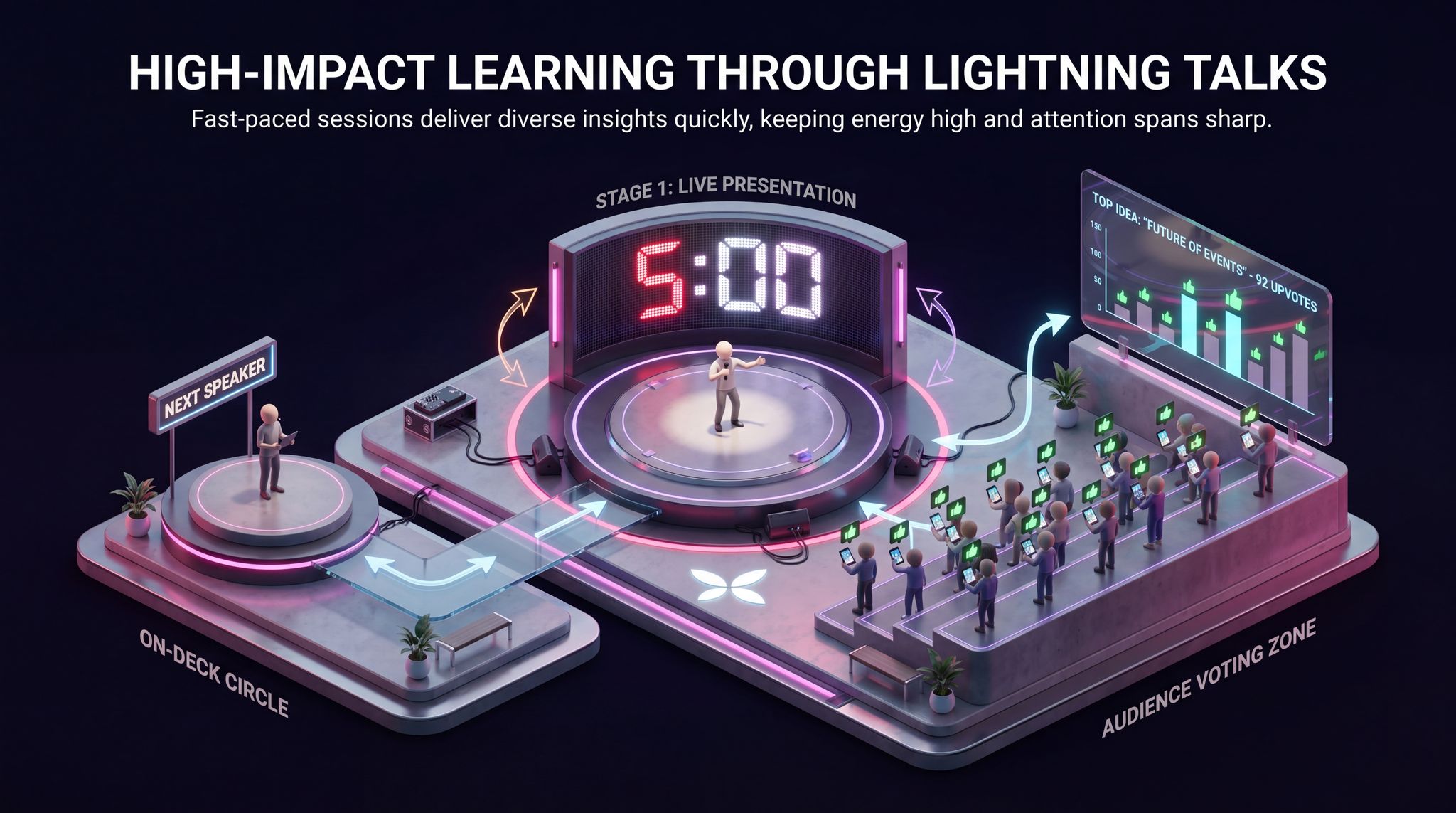 High-Impact Learning Through Lightning Talks