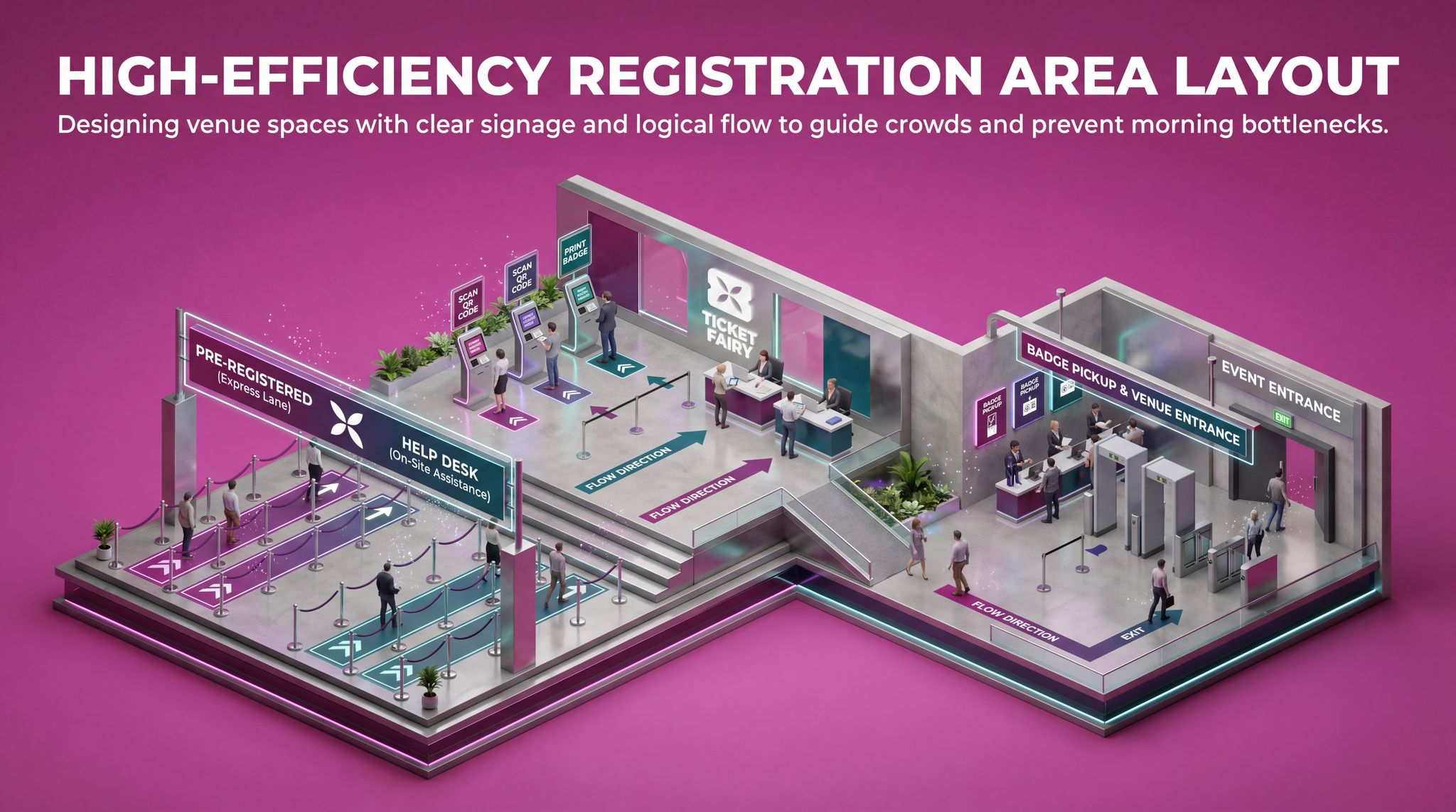 High-Efficiency Registration Area Layout