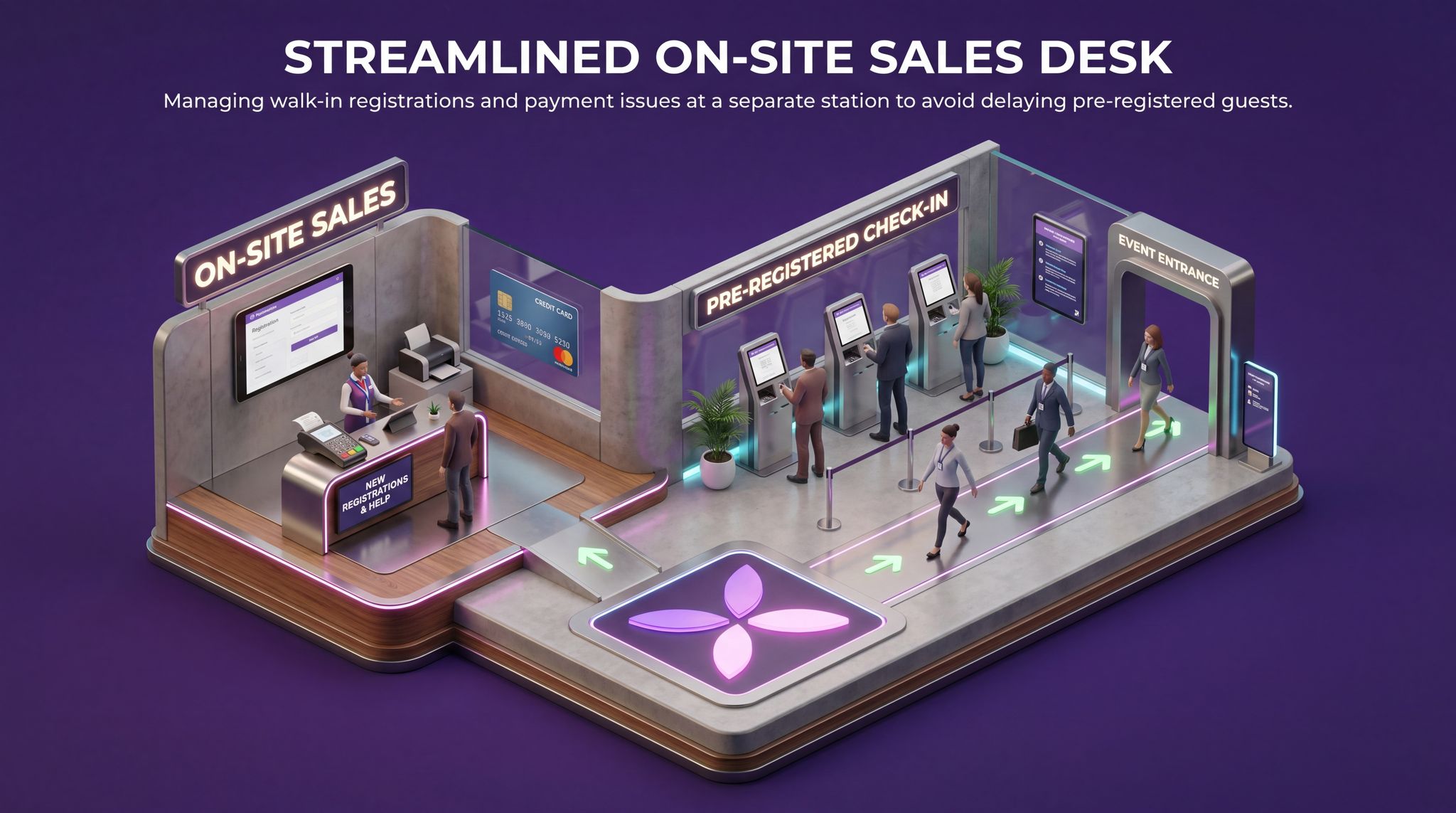 Streamlined On-Site Sales Desk