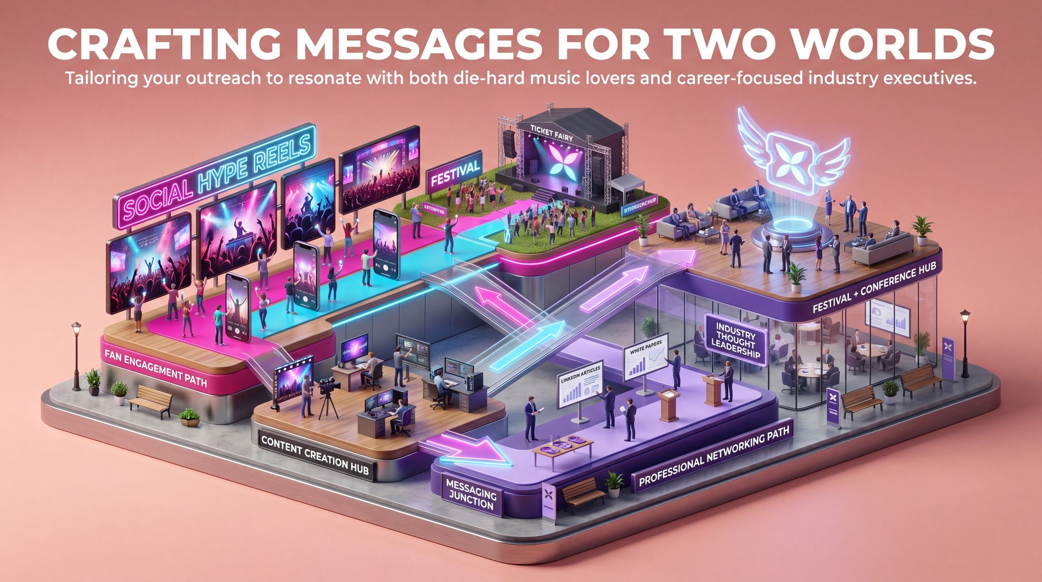 Crafting Messages for Two Worlds