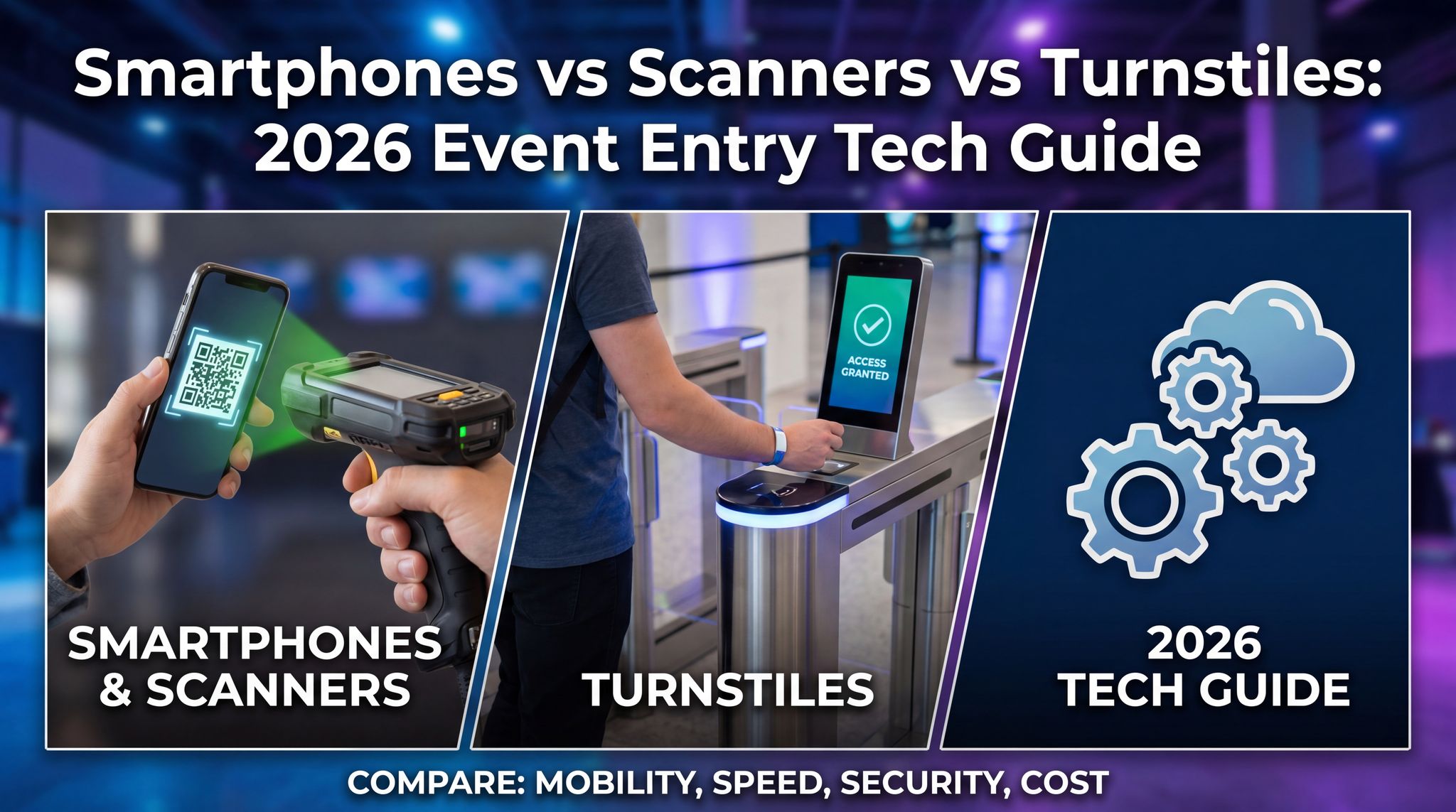Smartphones vs Scanners vs Turnstiles: 2026 Event Entry Tech Guide
