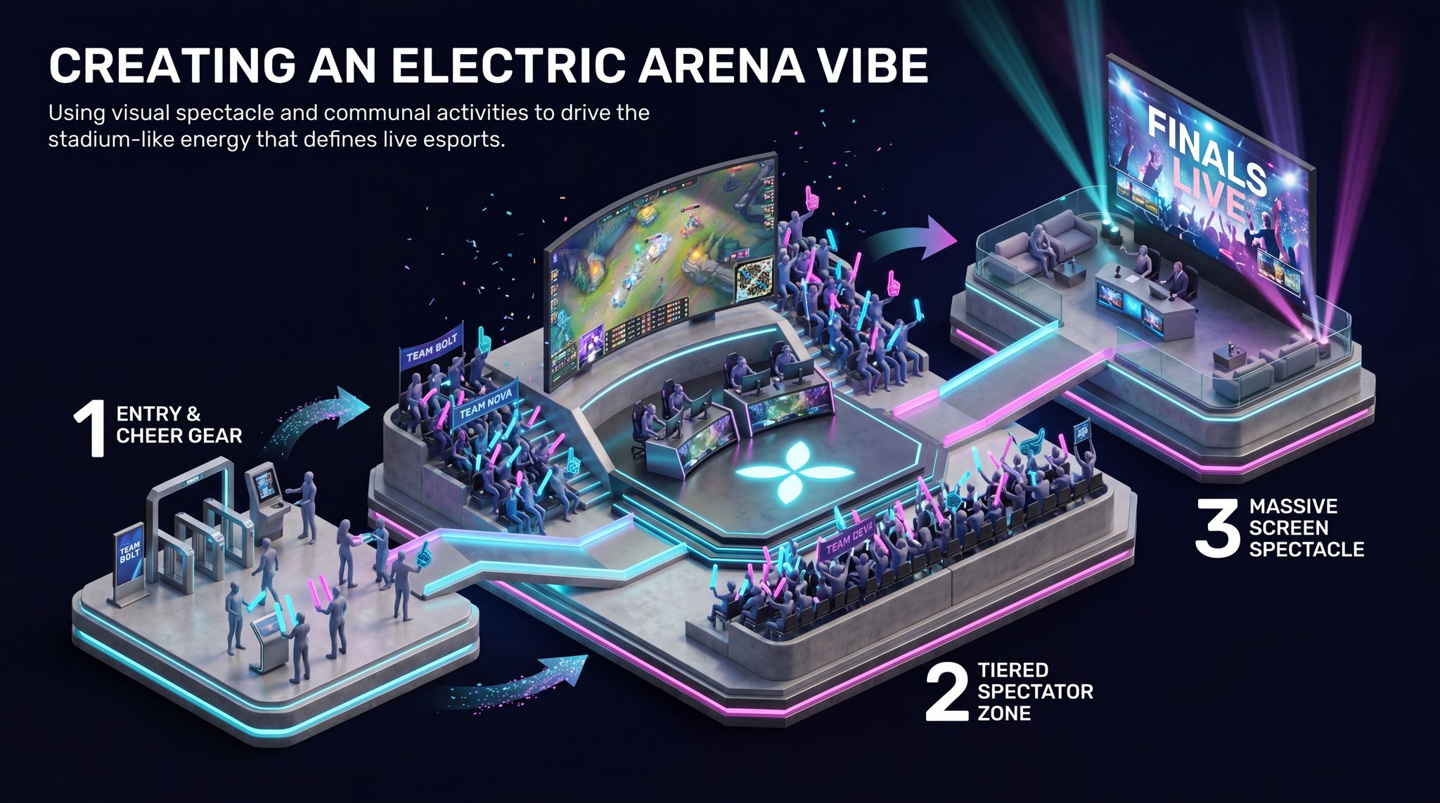 Creating an Electric Arena Vibe