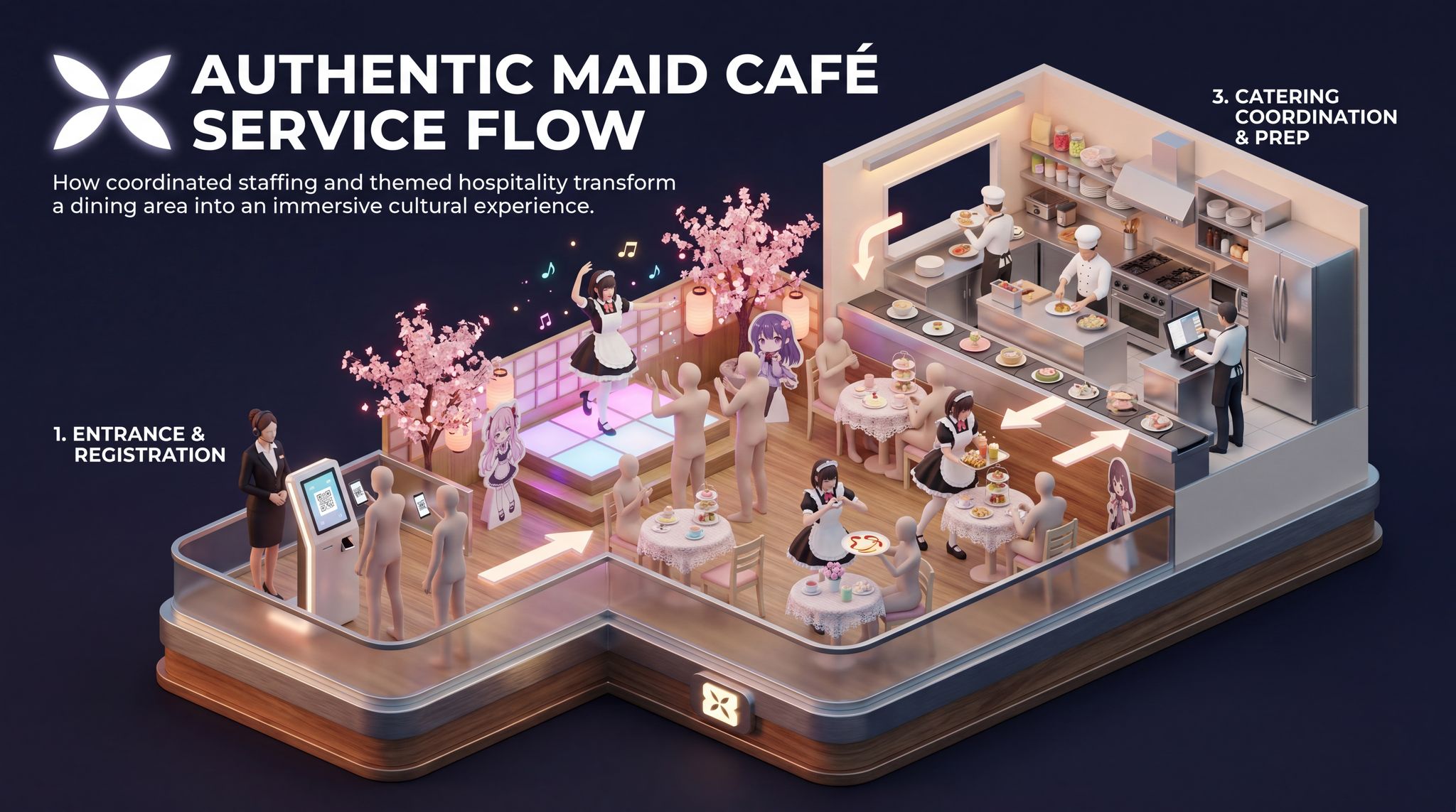 Authentic Maid Café Service Flow