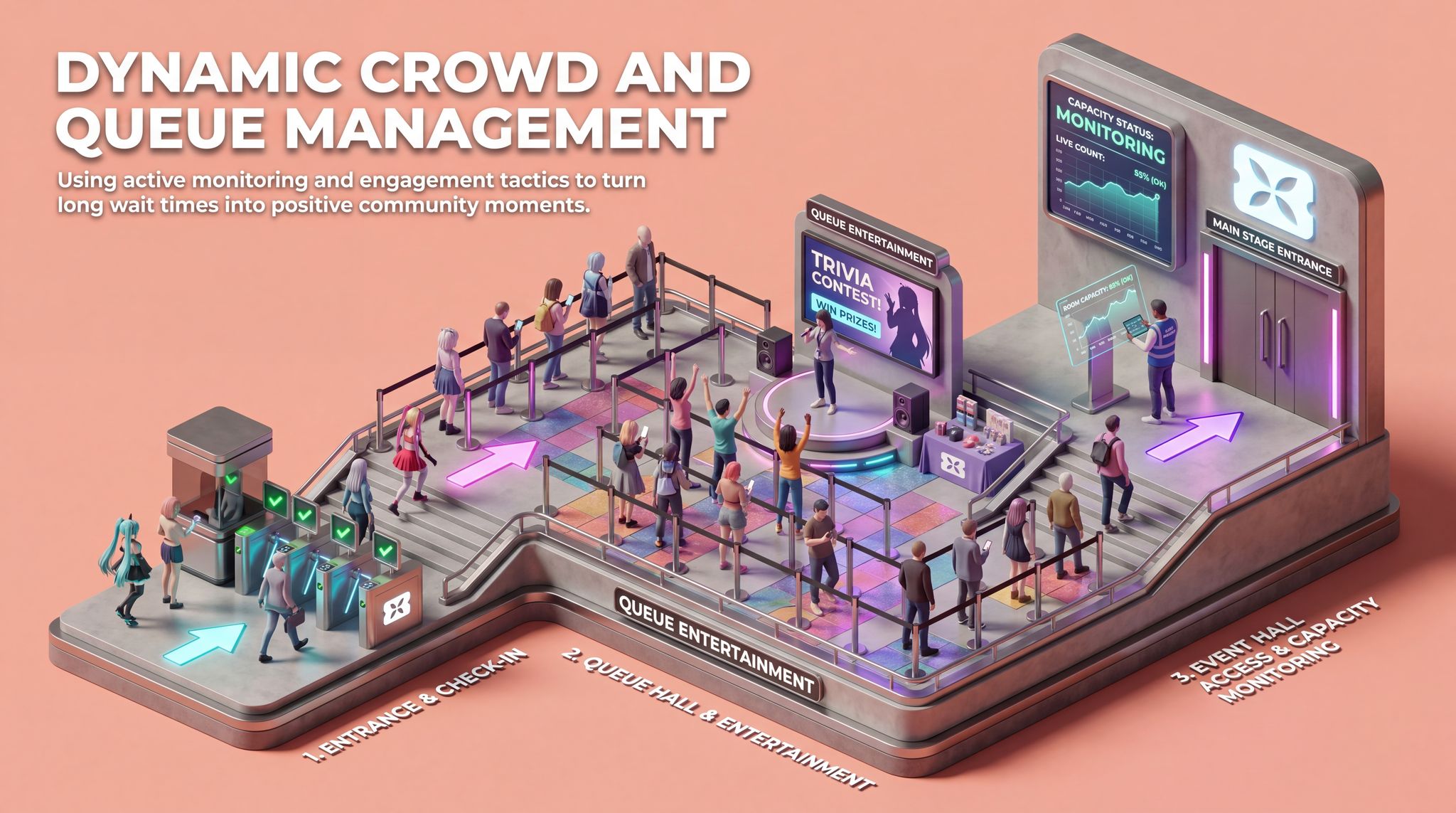 Dynamic Crowd and Queue Management