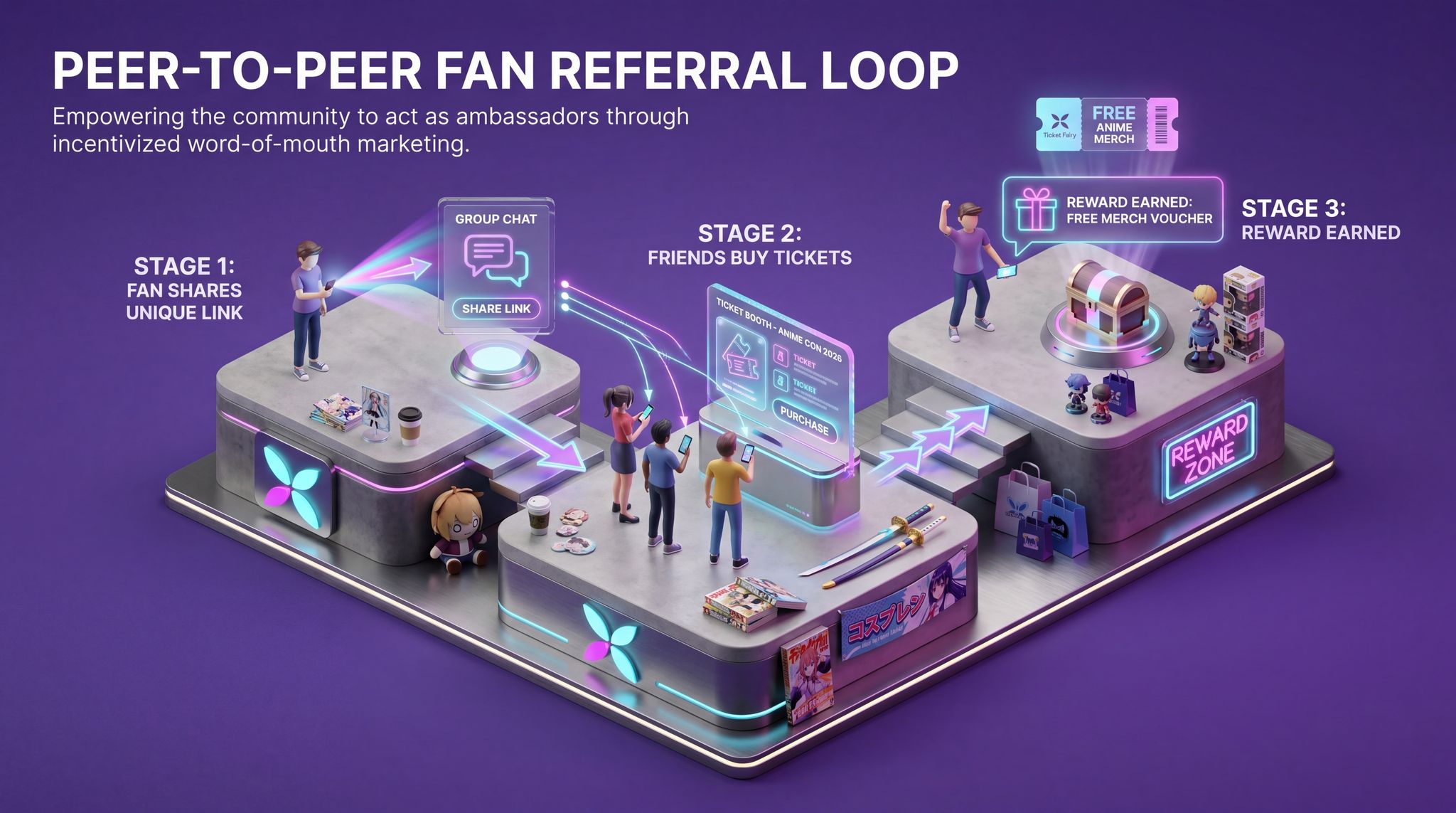 Peer-to-Peer Fan Referral Loop