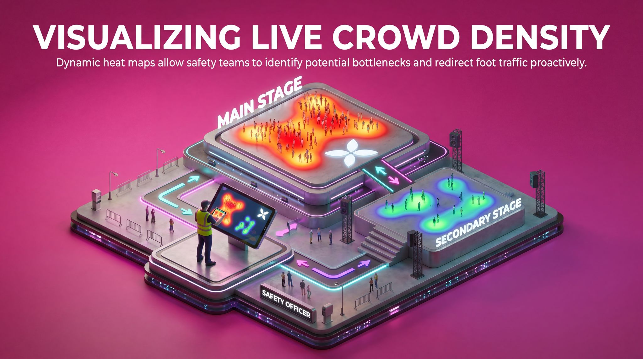 Visualizing Live Crowd Density