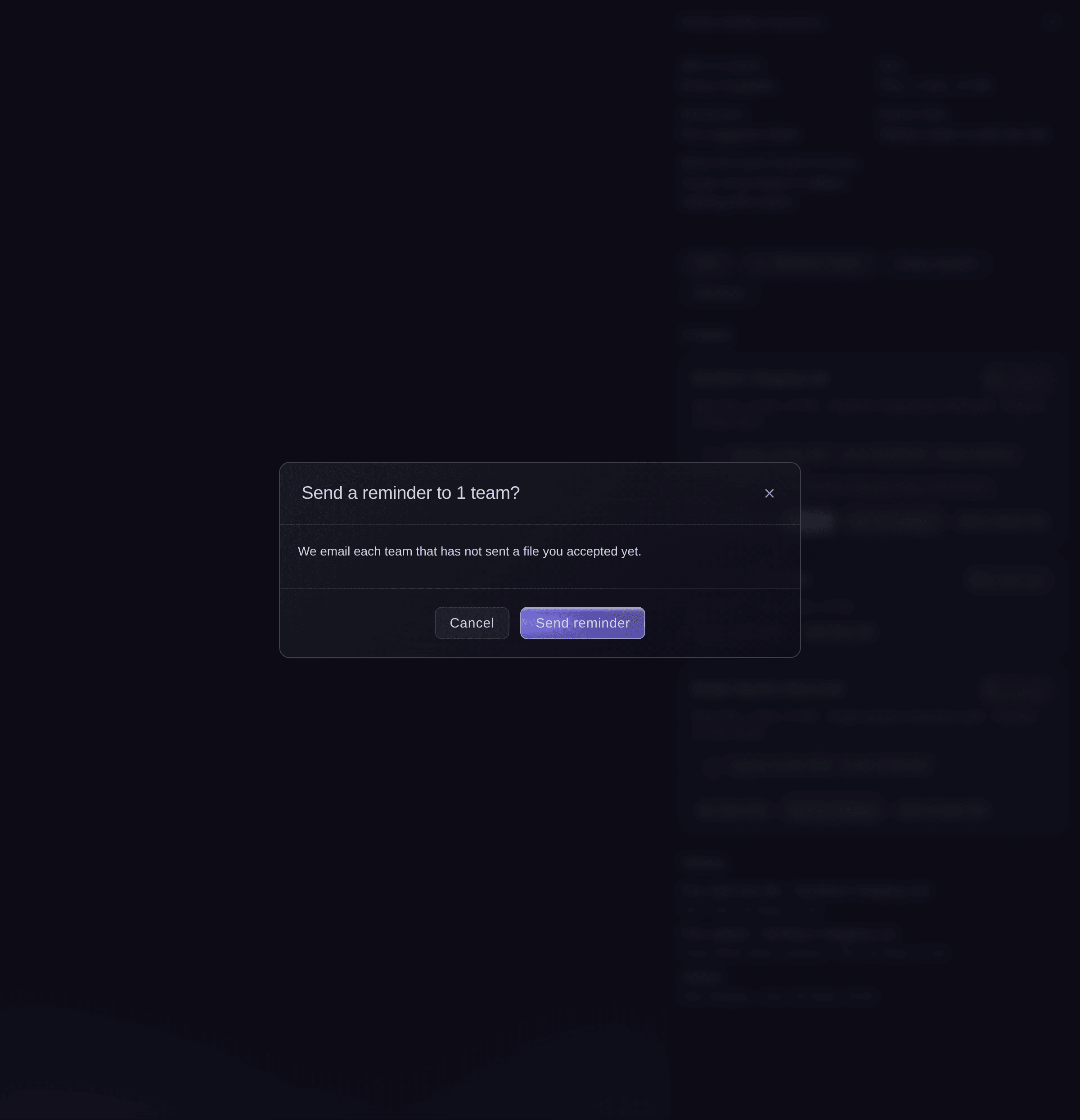 Ticket Fairy confirmation to send a reminder to the outside teams that have not sent their insurance yet