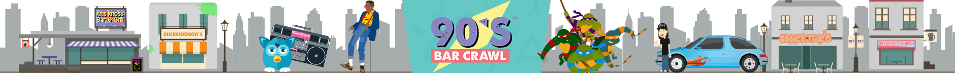 90's Bar Crawl - Cleveland