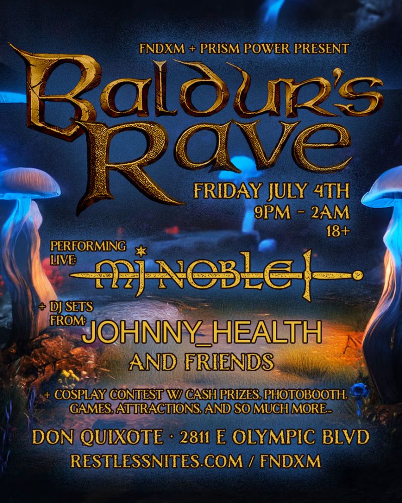 Code X Belfast Rave Restless Nites | Event | Baldur's Rave: AX Fantasy Afterparty