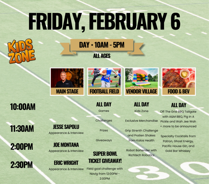 Friday Daytime Schedule