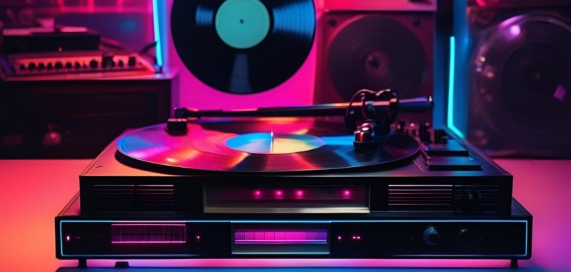 DJ spiller vinylplader ved et bæredygtigt musikevent