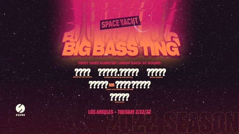 Big Bass Ting Event Flyer, 2/2/2022