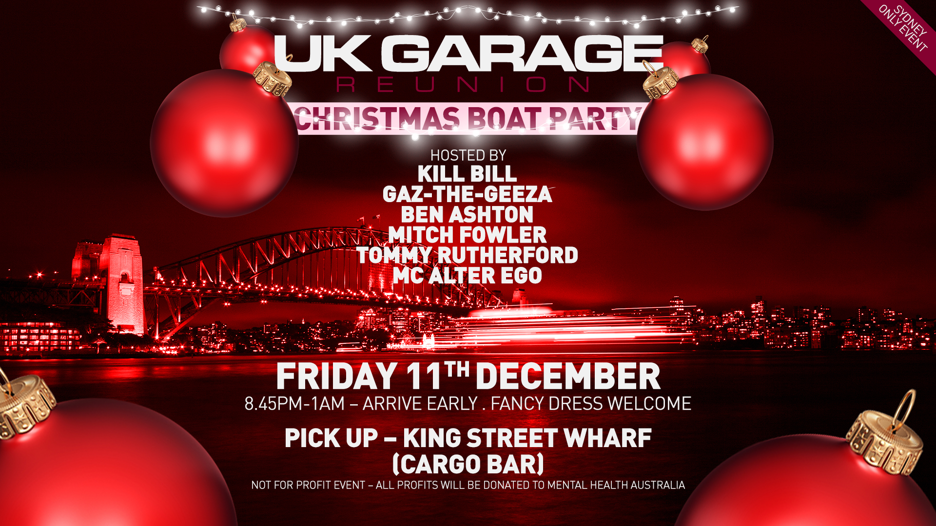 mardi gras boat party sydney