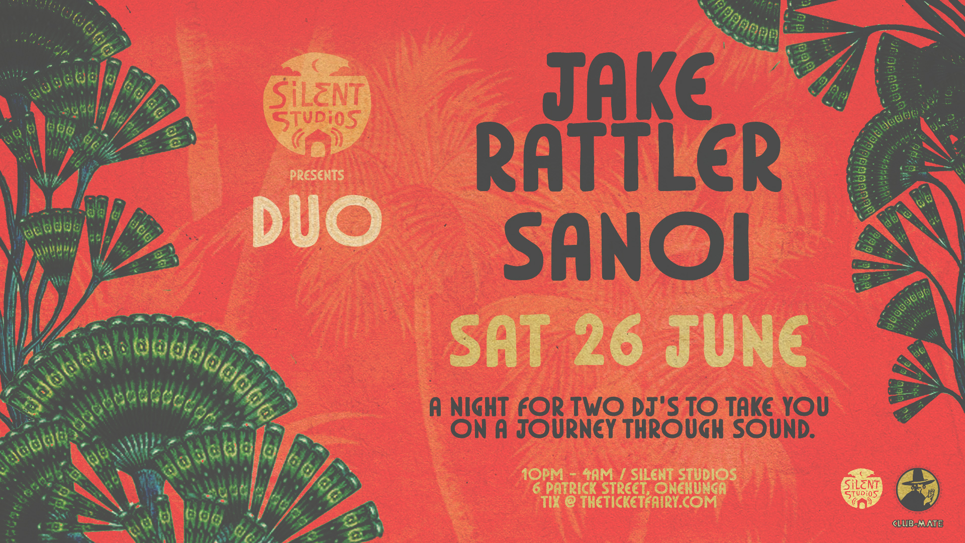 Silents Studios presents DUO with Jake Rattler & Sanoi Tickets ...
