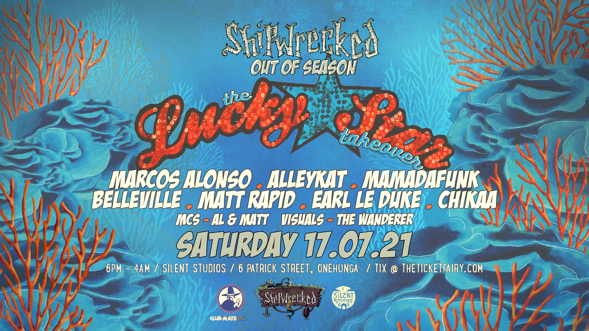 Shipwrecked Out of Season The Lucky Star Stage Take Over Tickets