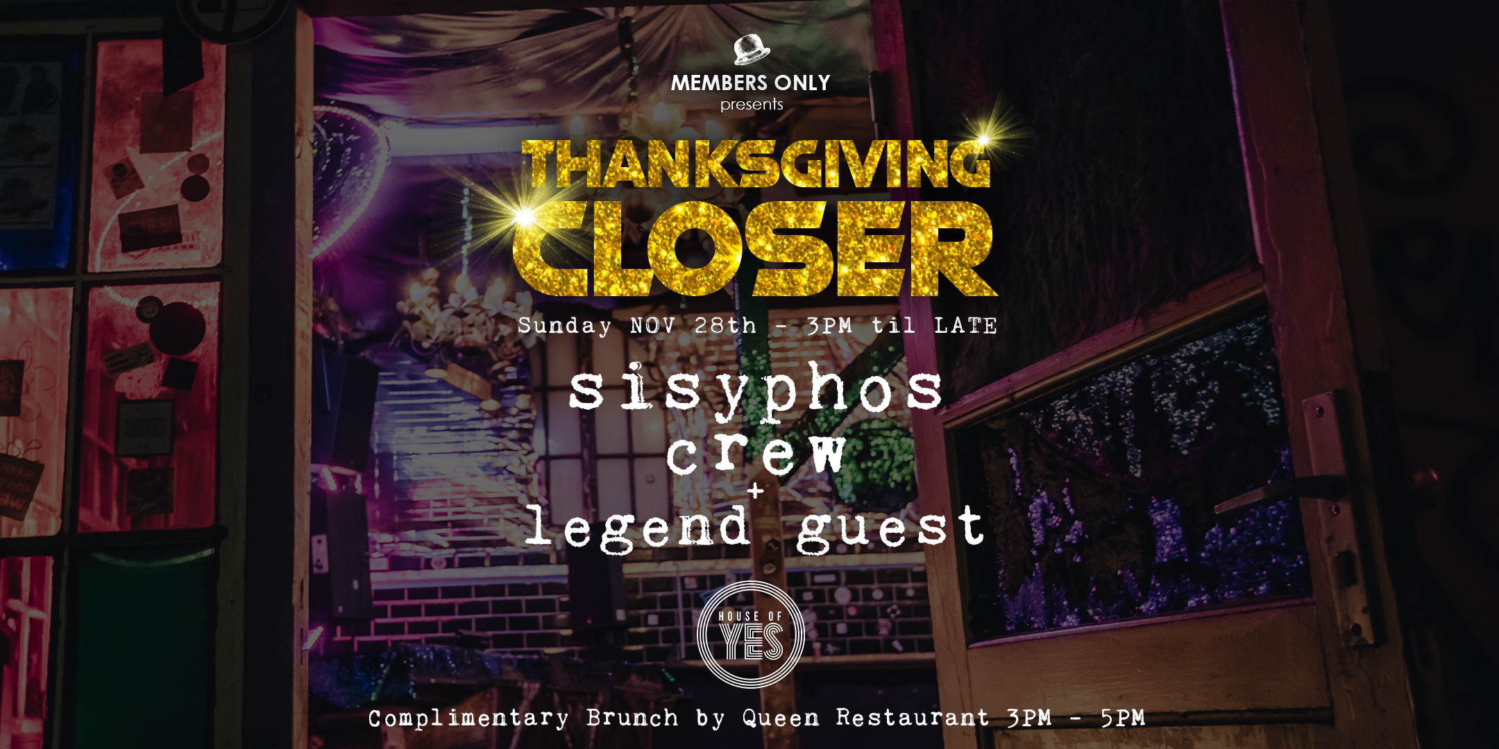 Members Only X Sisyphos Sunday vibes at House Of Yes Tickets Brooklyn House of Yes The