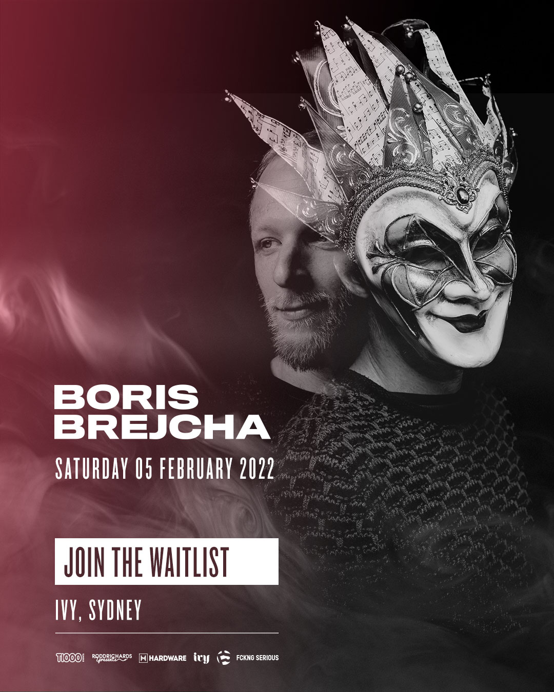 Boris Brejcha Sydney POSTPONED Tickets Sydney ivy precinct The