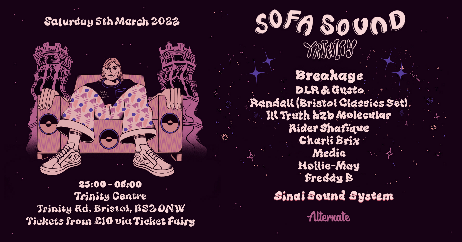 Sofa Sound Bristol Return to Trinity! Tickets Bristol Trinity