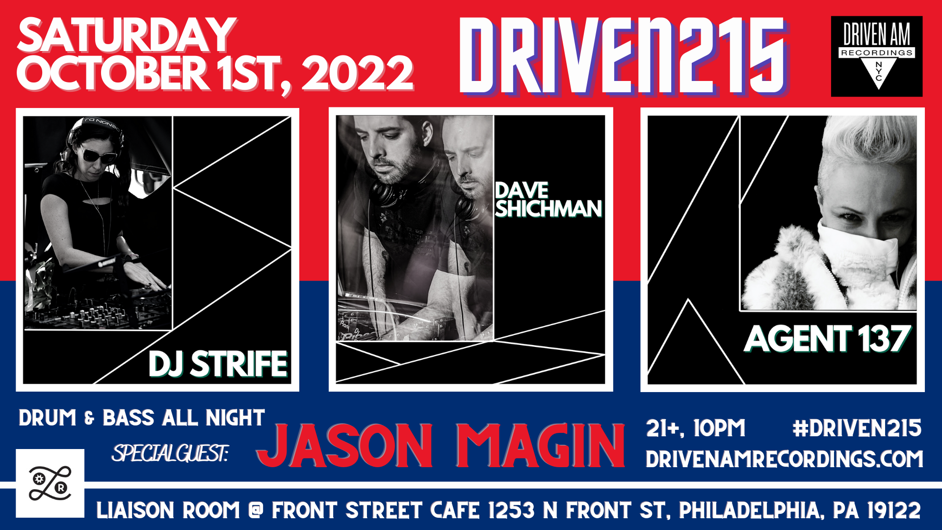 Driven215: Dave Shichman, Dj Strife, Agent 137, Jason Magin's Tickets ...