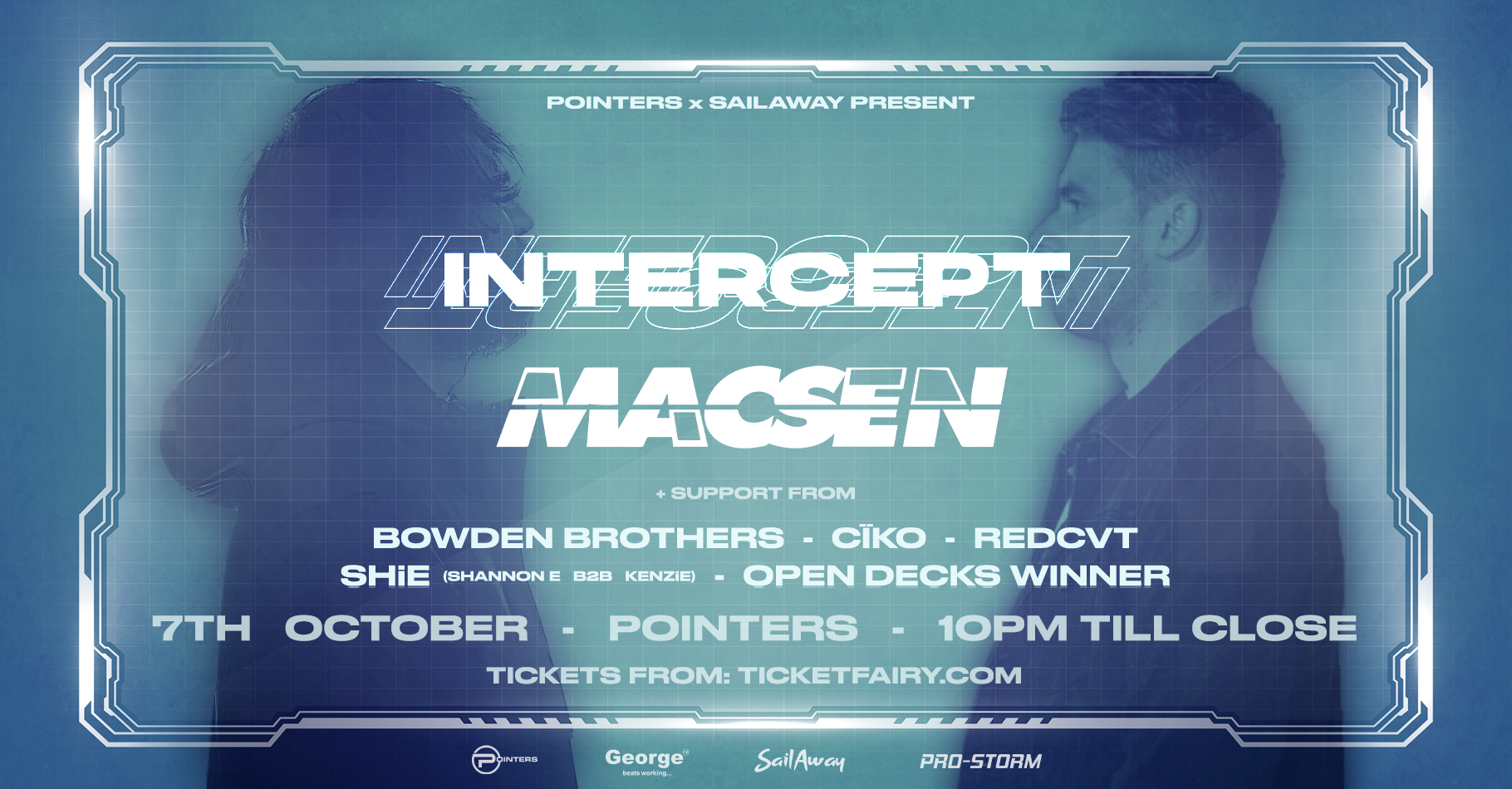 Drums vs Bass Intercept, Macsen Tickets Auckland Pointers The Ticket Fairy