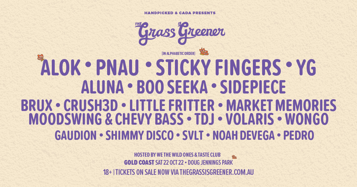 The Grass is Greener Gold Coast 2022 Tickets Main Beach Doug