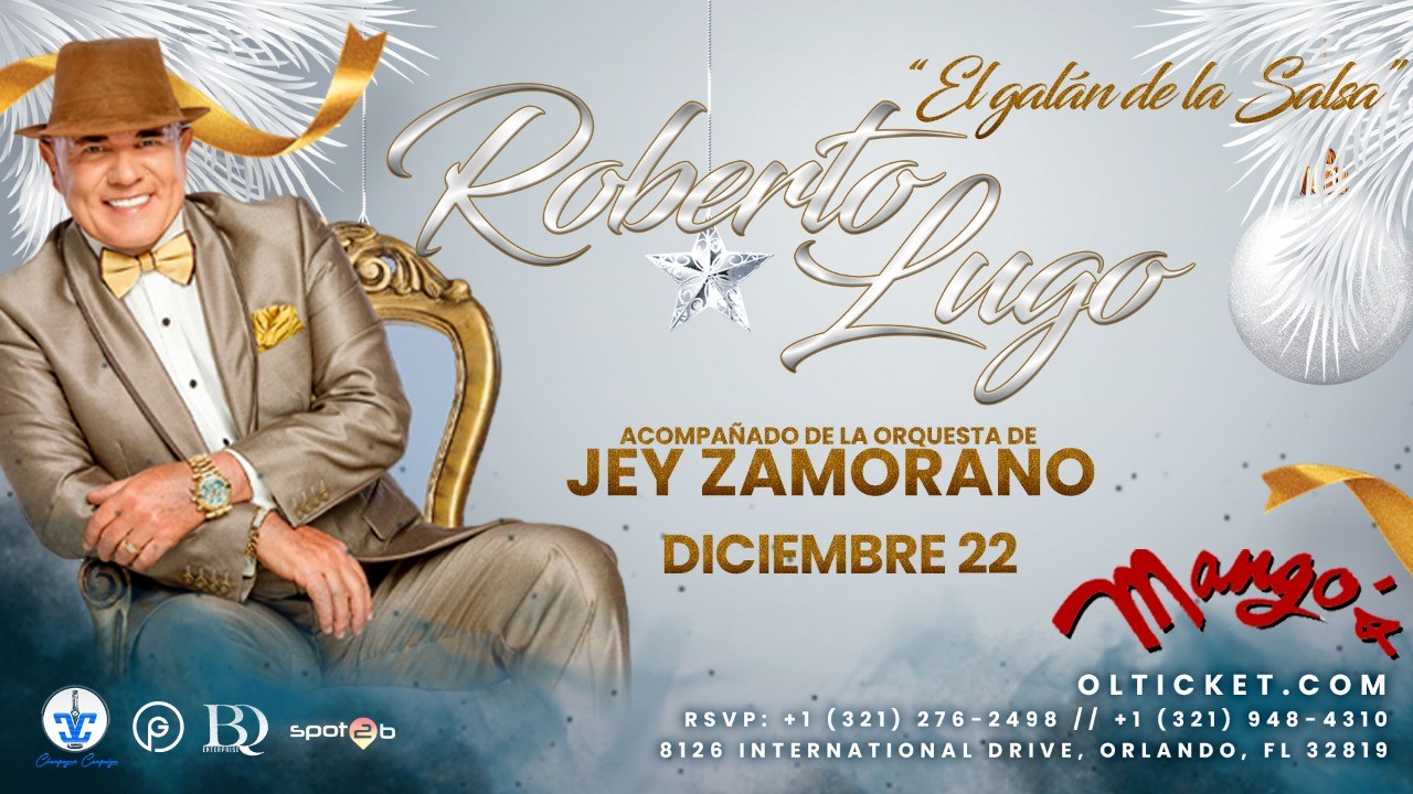 Roberto Lugo en Orlando Tickets Orlando Mango's Tropical Cafe
