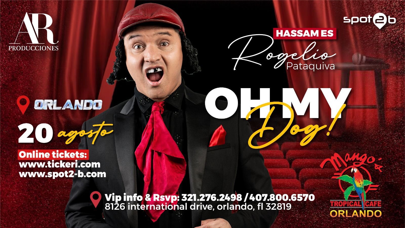 Hassam en Orlando TONIGHT Tickets Orlando Mango's Tropical Cafe