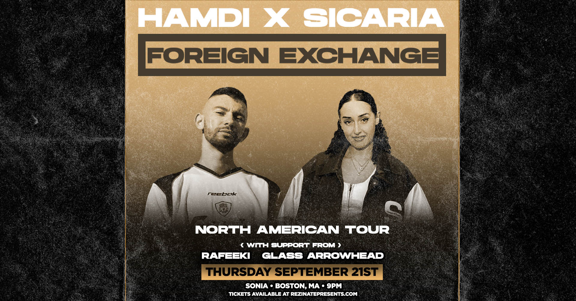 HAMDI X SICARIA Tickets Cambridge Sonia Live Music Venue The