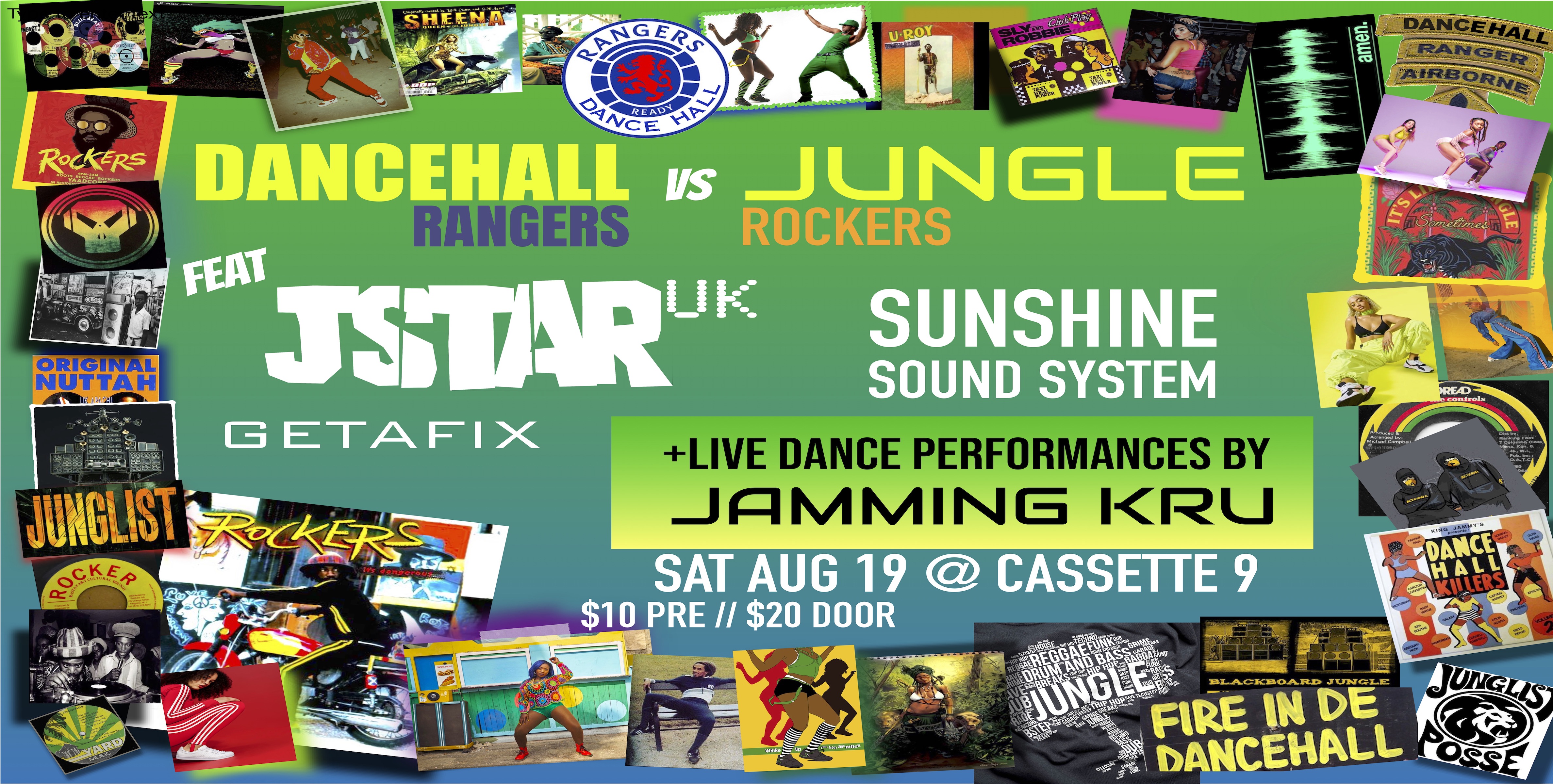 Jungle Rocker DANCEHALL RANGERS VS JUNGLE ROCKERS Tickets | Auckland | Cassette Nine ...