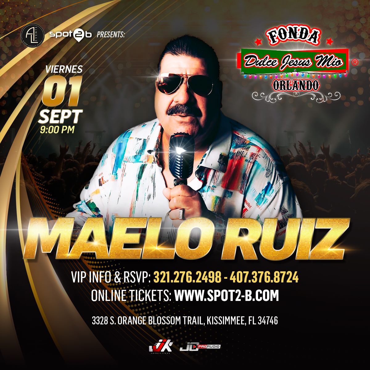 Maelo Ruiz por primer vez en Kissimmee Tickets Kissimmee Fonda