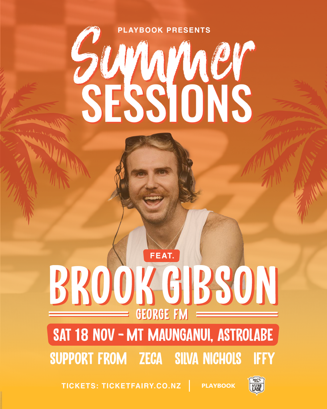 Summer Sessions Feat. Brook Gibson | Mt Maunganui Tickets | Mount