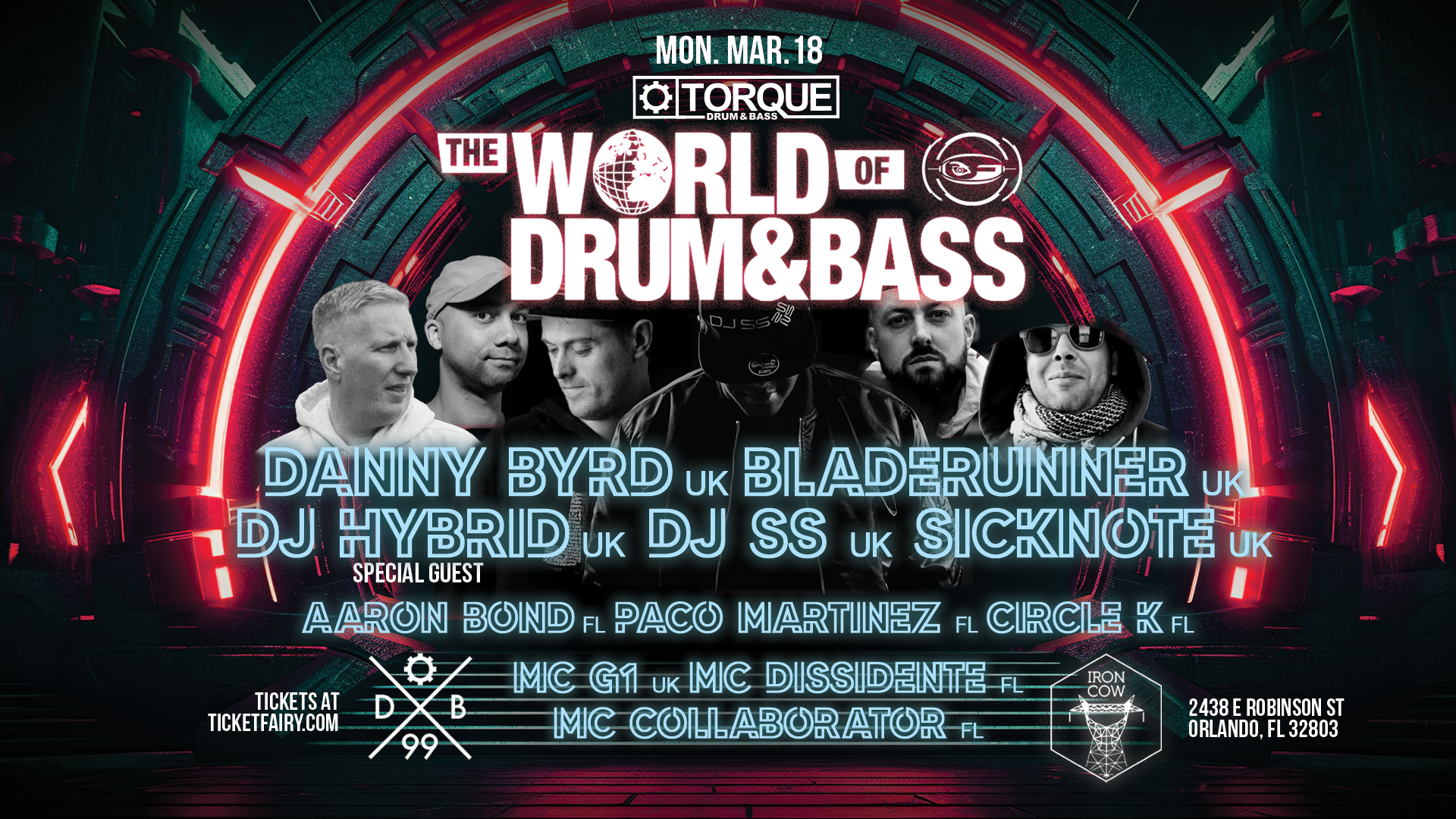 World of Drum & Bass 2024's Tickets | Orlando | IRON COW - Ticket