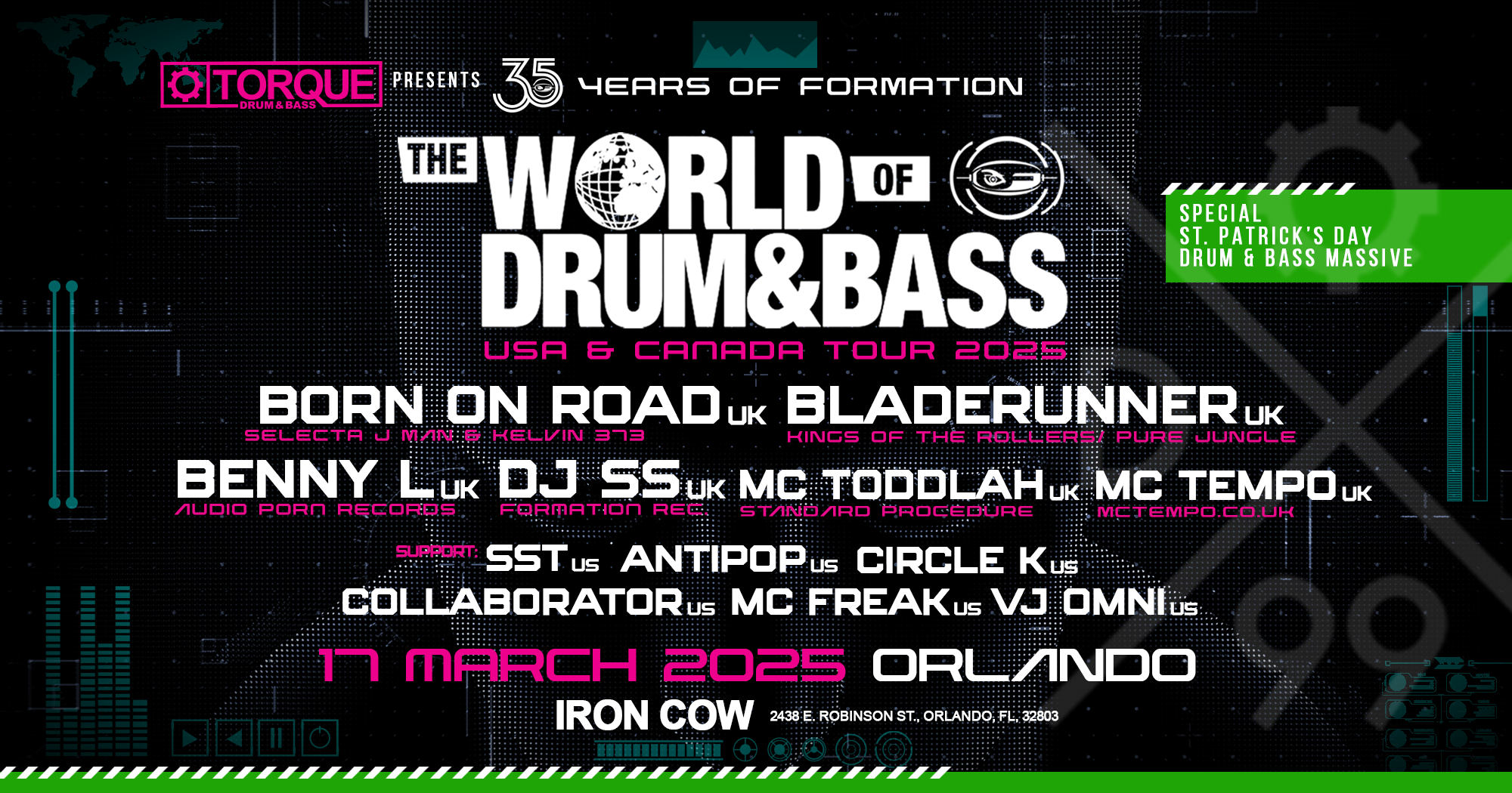 World of D&B Tour - Orlando's Tickets | Orlando | IRON COW - Ticket Fairy