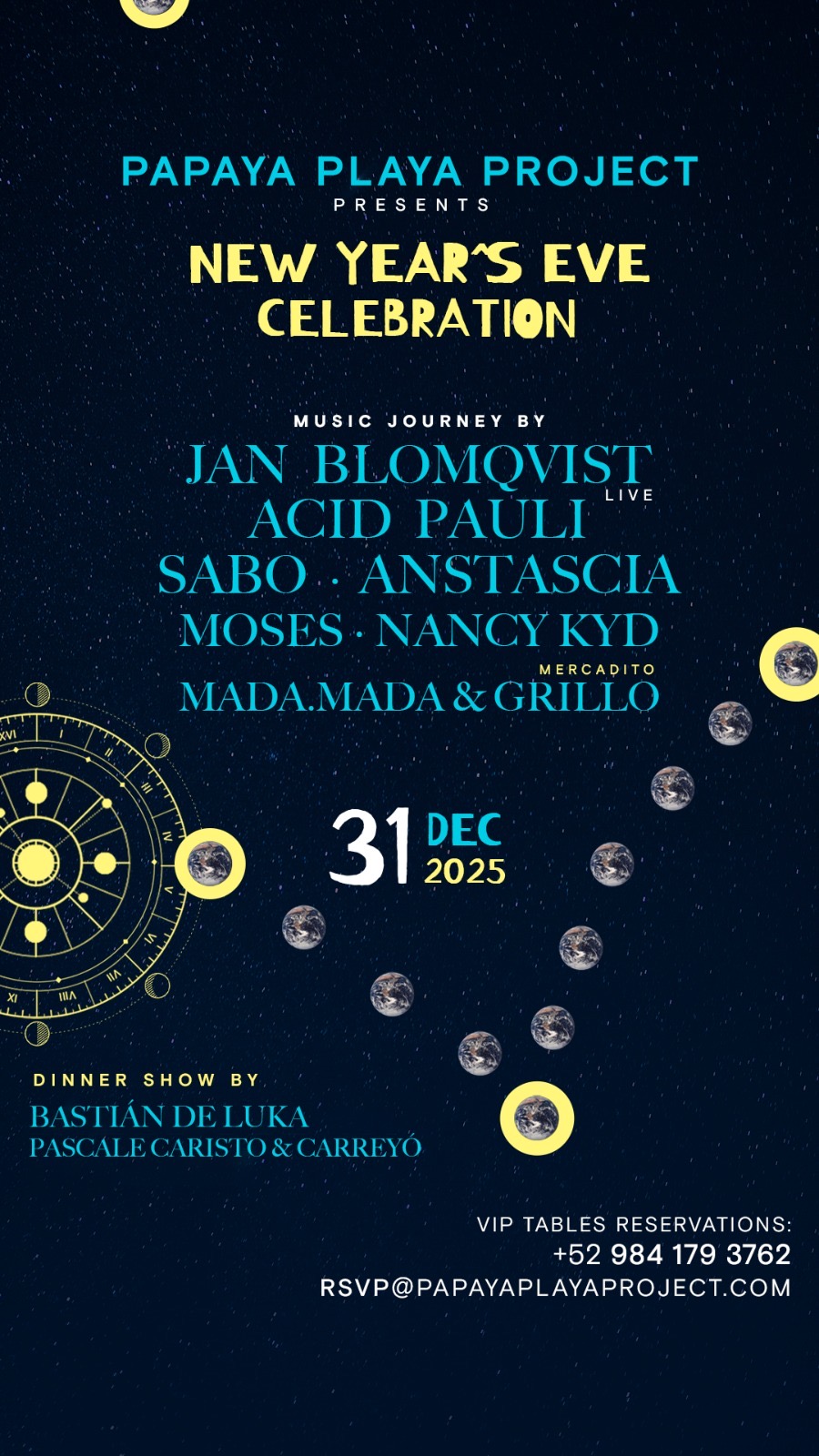 PPP Presents NYE Celebration - Music Journey by @Jan Blomqvist's
