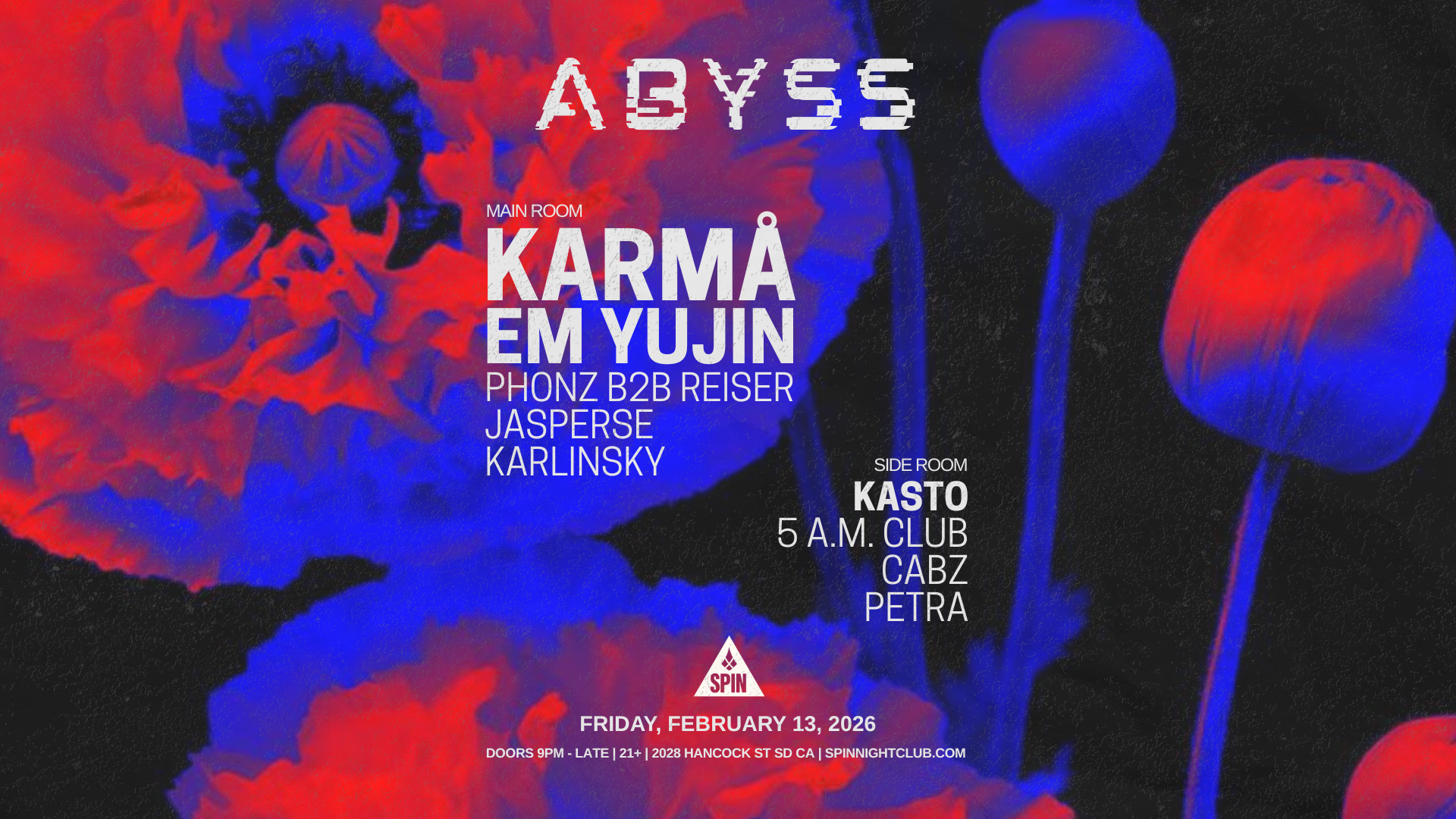 Abyss Club ABYSS's Tickets | San Diego | Spin Nightclub - Ticket Fairy