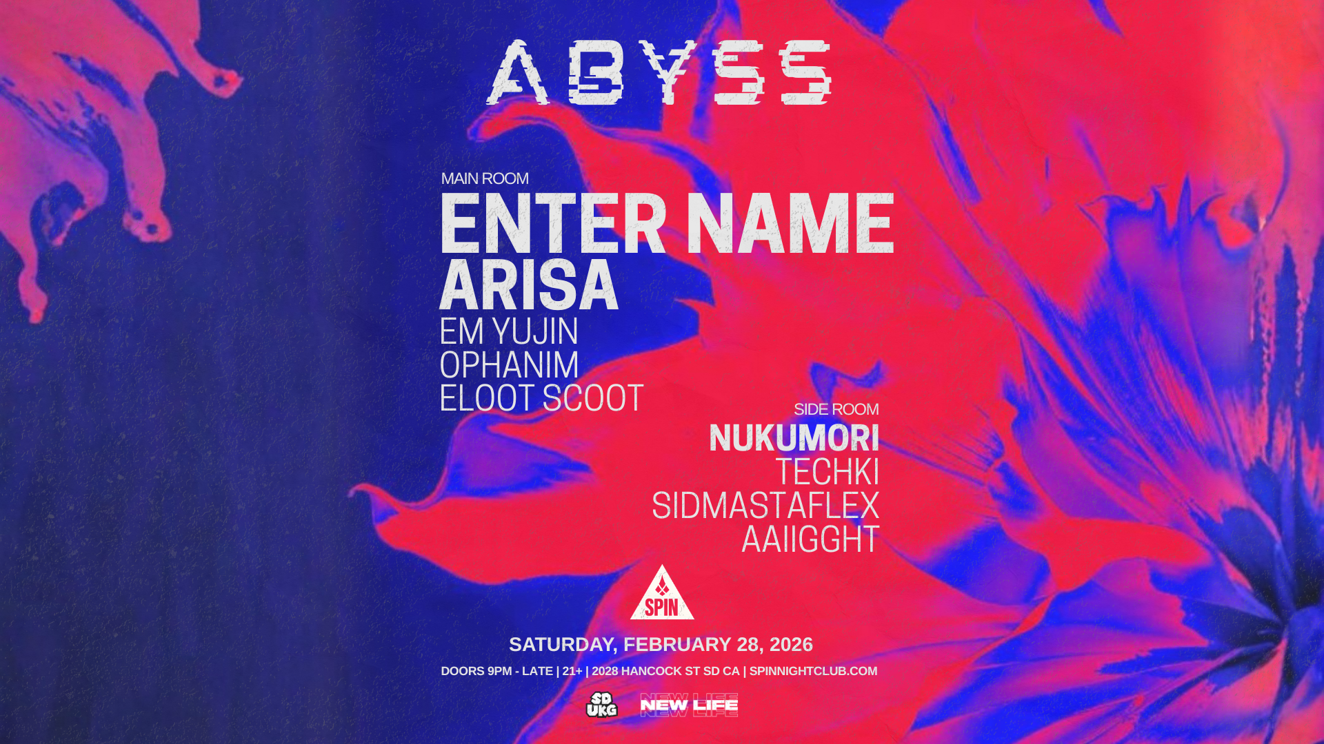 Abyss Club ABYSS's Tickets | San Diego | Spin Nightclub - Ticket Fairy