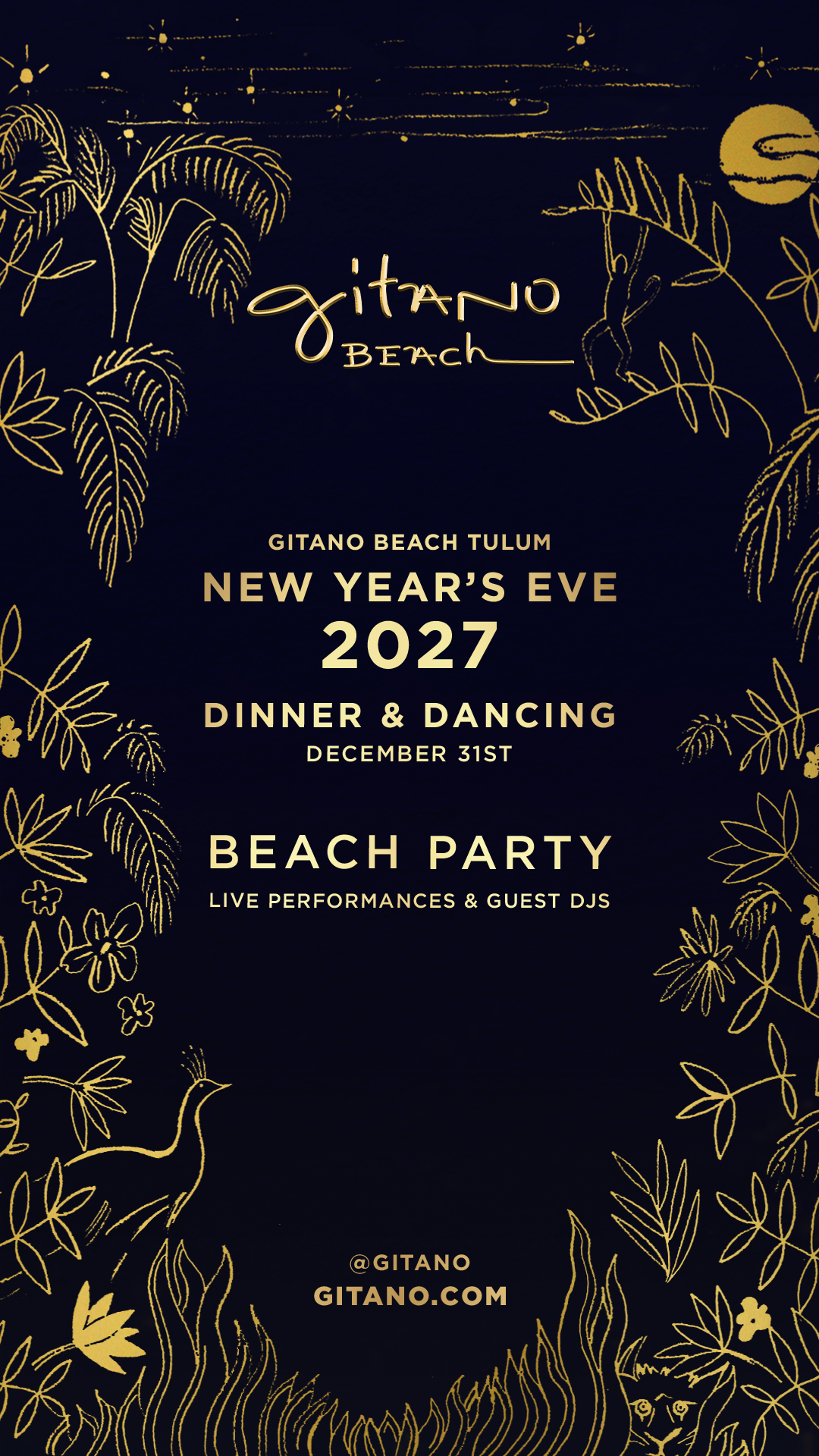 NYE 2027 GITANO BEACH