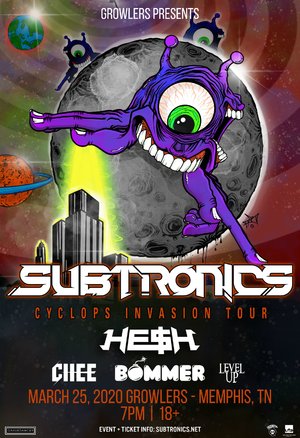 Subtronics 'Cyclops Invasion Tour' - Memphis, TN - 03/25 photo