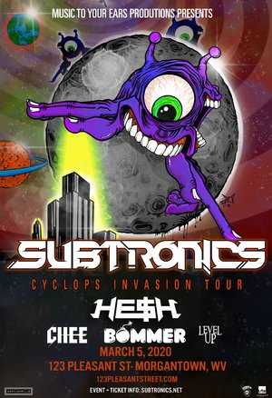 Subtronics 'Cyclops Invasion Tour' - Morgantown, WV - 05/03 photo