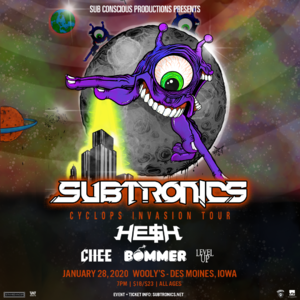 Subtronics 'Cyclops Invasion Tour' - Des Moines, IA - 01/28 photo