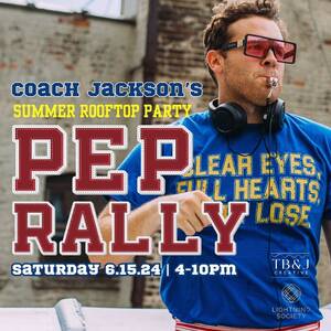 Coach Jackson's Rooftop Pep Rally!