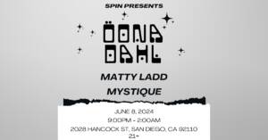 Spin Presents: Oona Dahl