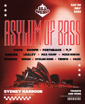 SEAQUENCE BOAT PARTY &rarr;  ASYLUM OF BASS | SAT 20 JUL