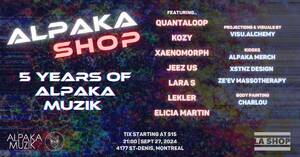 AlpaKaShop - 5 Years of AlpaKa MuziK - Sept 27