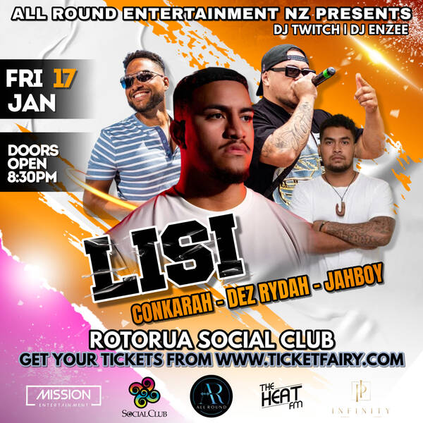 Lisi 'LIVE' at Rotorua Social Club's Tickets | Rotorua | Rotorua Social ...