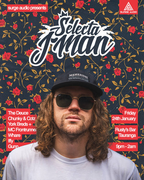 Surge Audio Presents: Selecta J-Man (UK) | Tauranga's Tickets ...