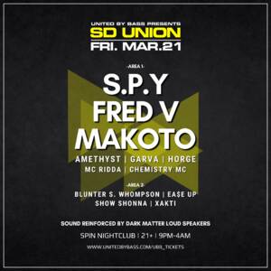 SD Union w/ S.P.Y + Makoto + Bachelors Of Science