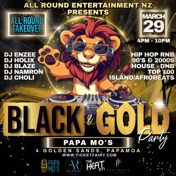 BLACK AND GOLD PARTY