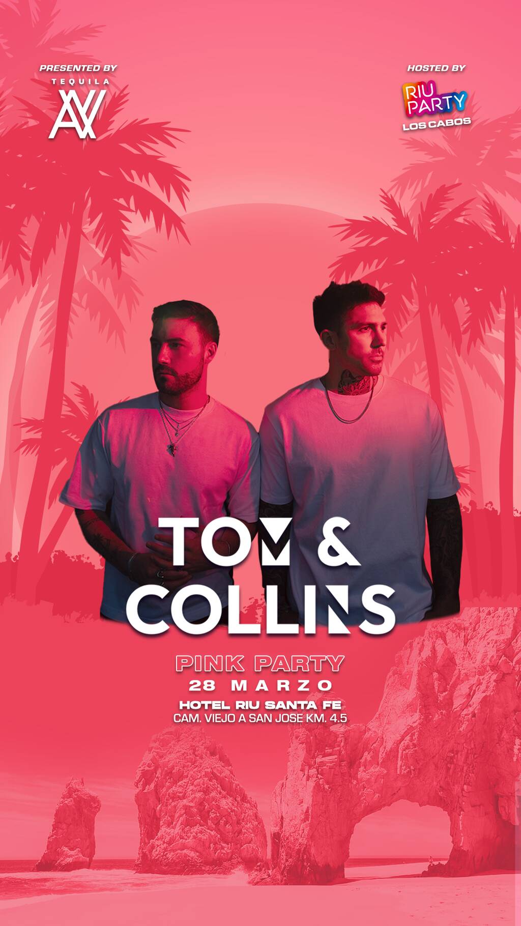 TOM & COLLINS @RIU PARTY CABOS