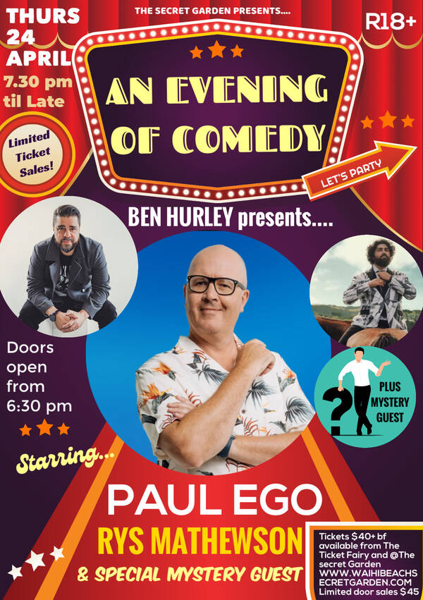 Ben Hurley presents An evening of comedy